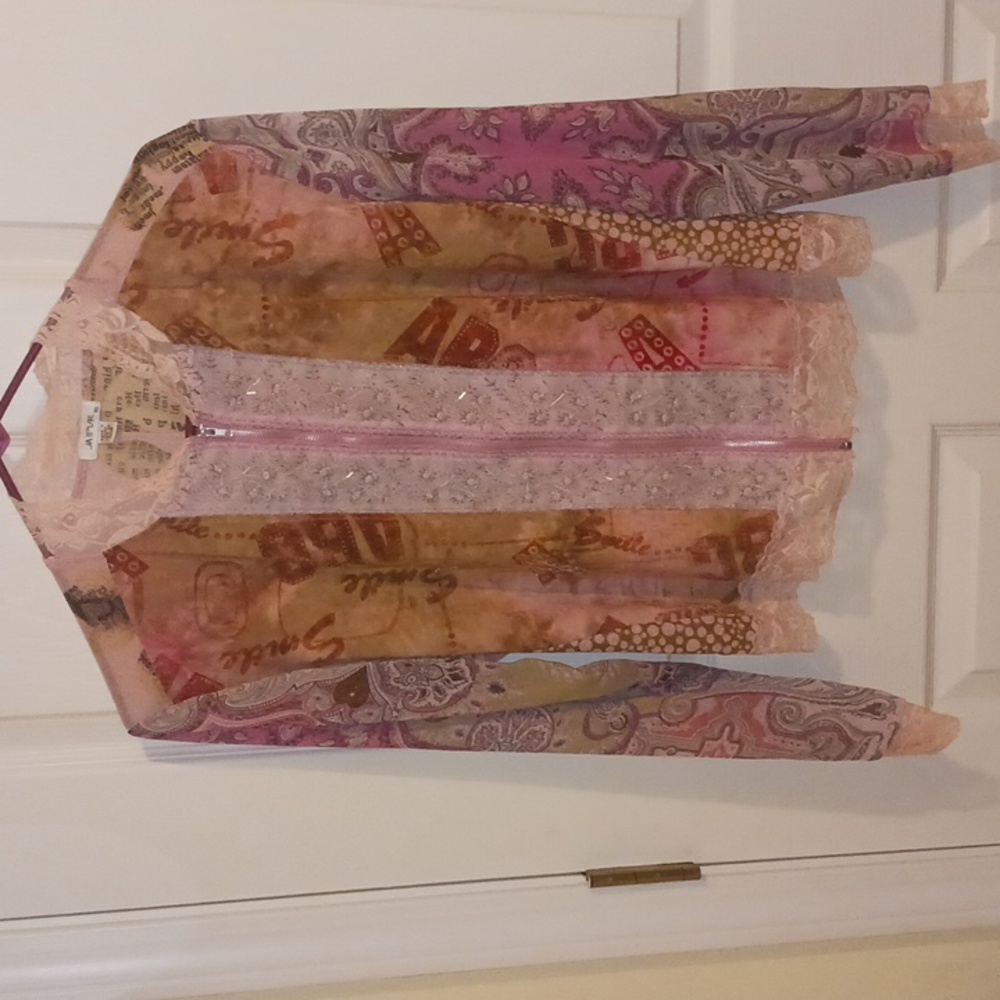 Pink mesh cover jacket